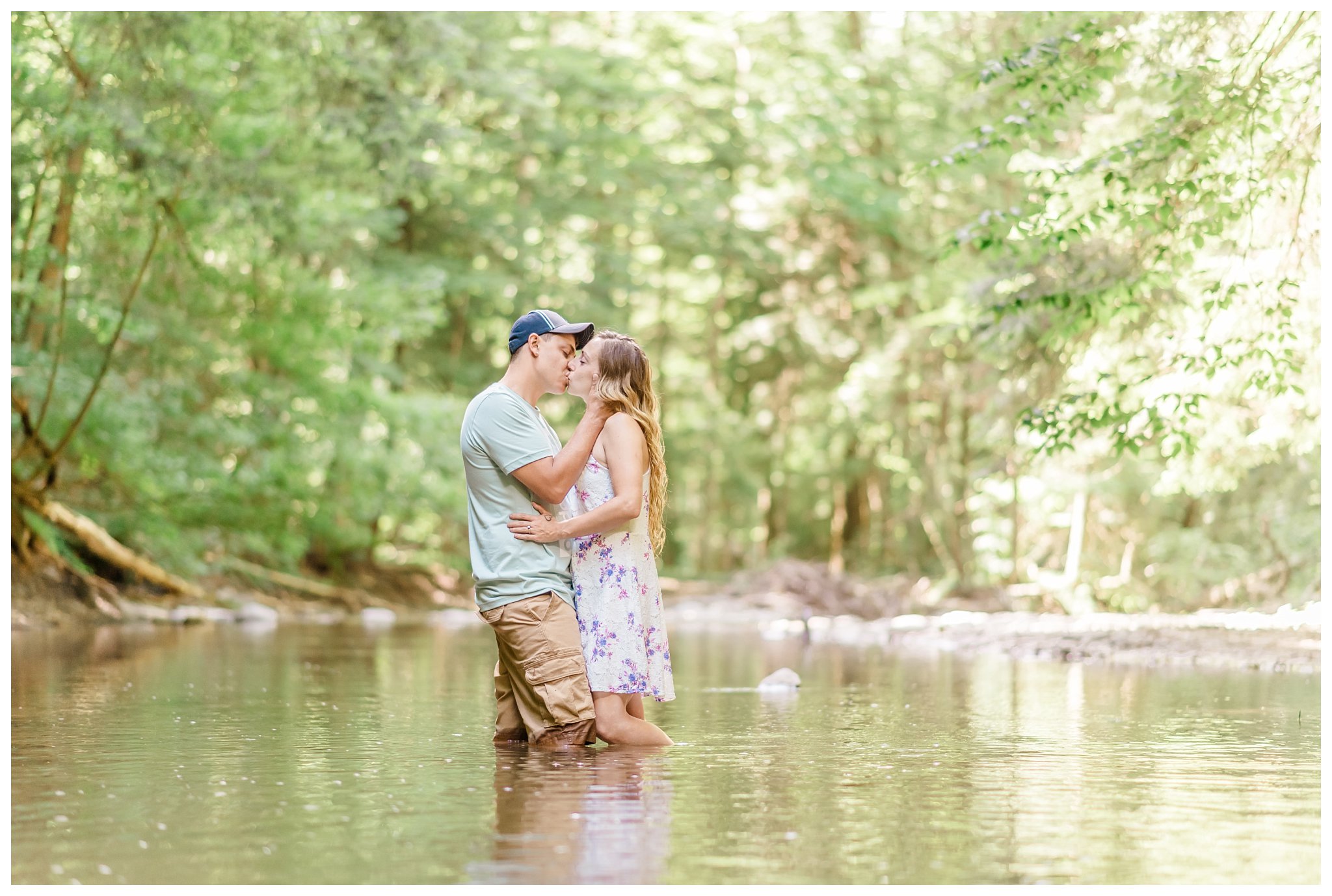 Delphi Falls Engagement Session. Joanna Young Photography